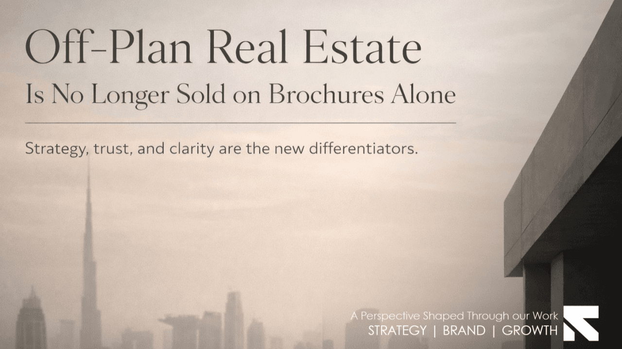 Off-Plan Real Estate Is No Longer Sold on Brochures Alone