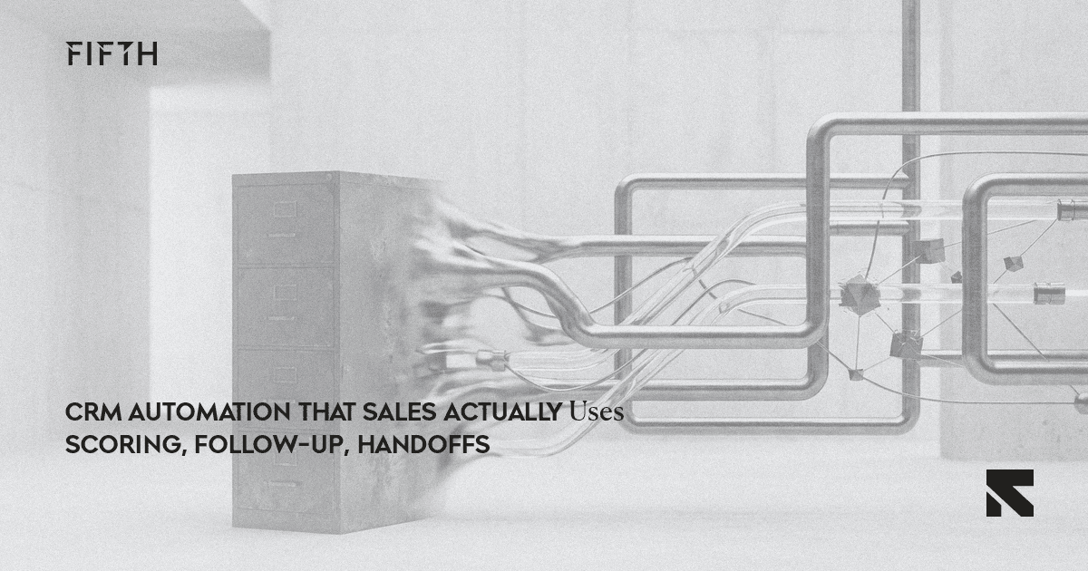 CRM Automation That Sales Actually Uses: Scoring, Follow-Up, Handoffs