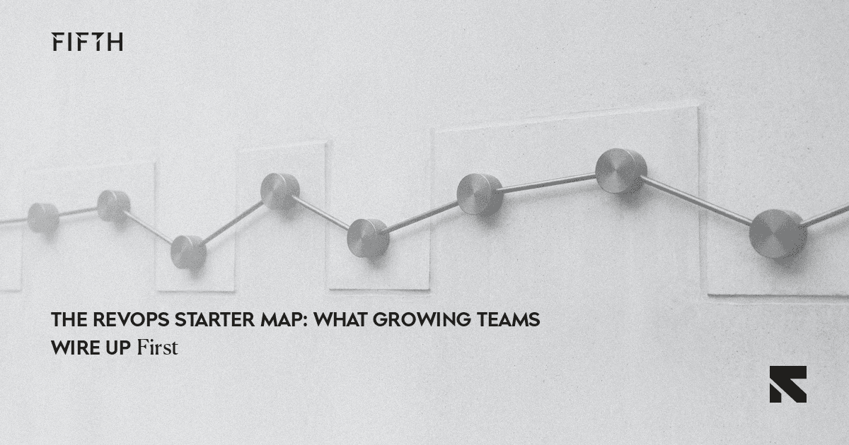 The RevOps Starter Map: What Growing Teams Wire Up First